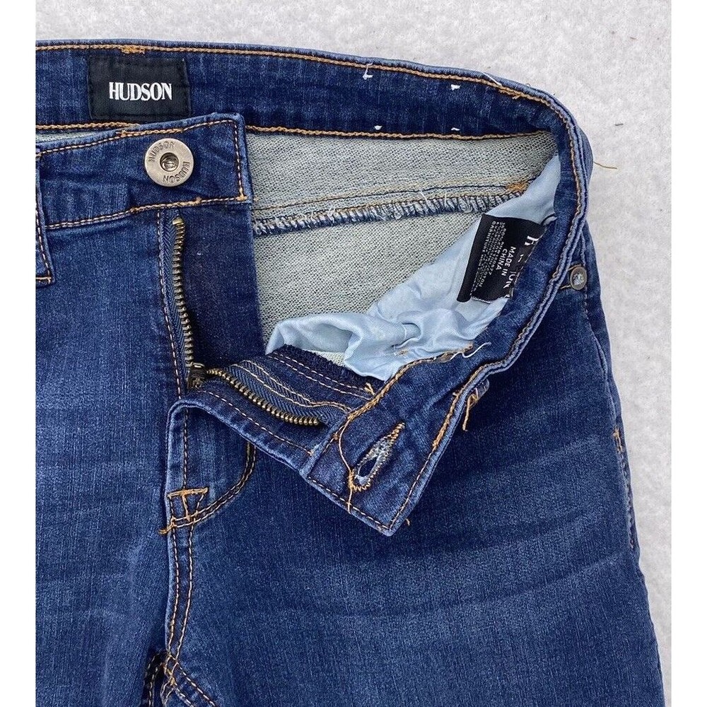 Hudson Boys Size 14 Dark Wash Stretch Skinny Jeans Denim Pants Blue Youth Kids - Picture 6 of 11